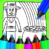 Rainbow With Pot Of Gold Coloring Pages